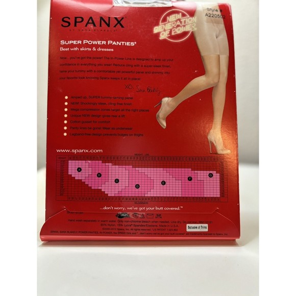 Spanx Super Higher Power Panties Size F NUDE - A220502 New Tummy Control NIP - Picture 3 of 8